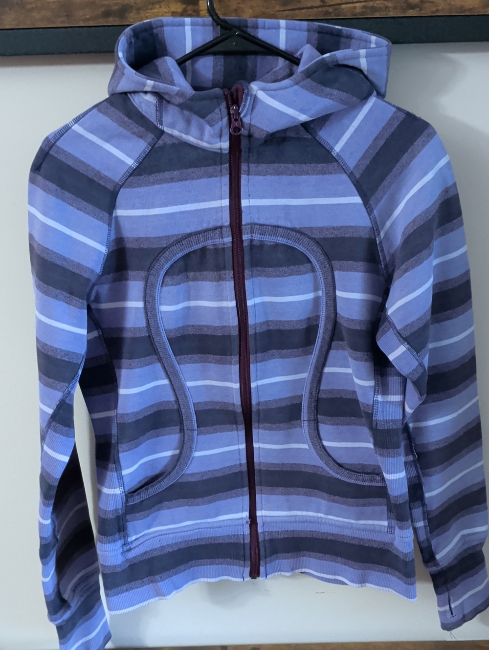 lululemon athletica Scuba Hoodie Purple Stripes